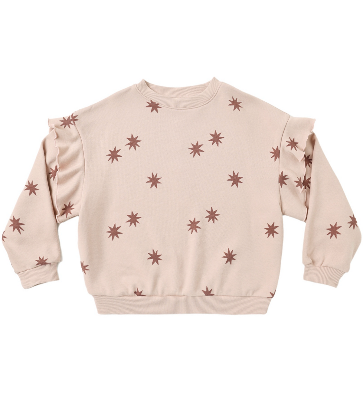 Ruffle Sweatshirt Clay Stars