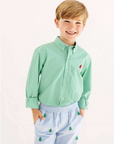 Critter Sheffield Pants Corduroy Buckhead Blue/ Christmas Trees