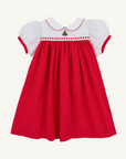 Mary Dal Dress Broadcloth Richmond Red/Christmas Tree