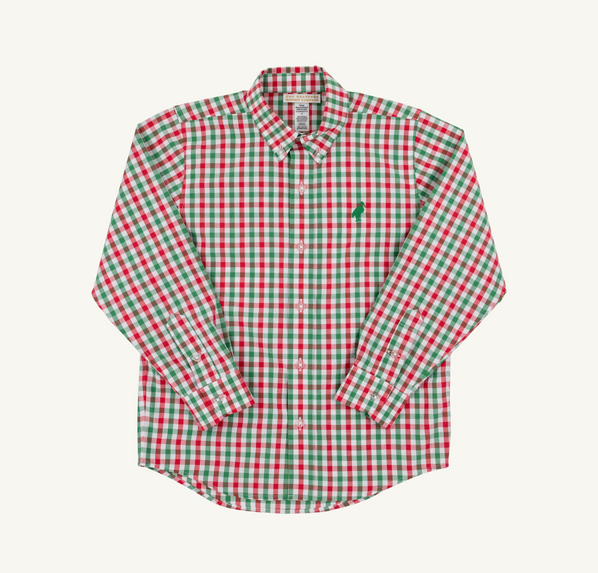 Deans List Dress Shirt Richmond Red/Kiawah Kelly Green Gingham
