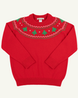Isaac's Sweater Fair Isle Richmond Red Christmas Tree