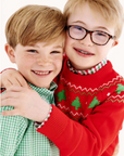 Isaac's Sweater Fair Isle Richmond Red Christmas Tree