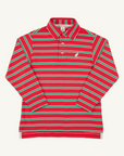 Prim and Proper Polo Richmond Red/Kiawah Kelly Green Stripe