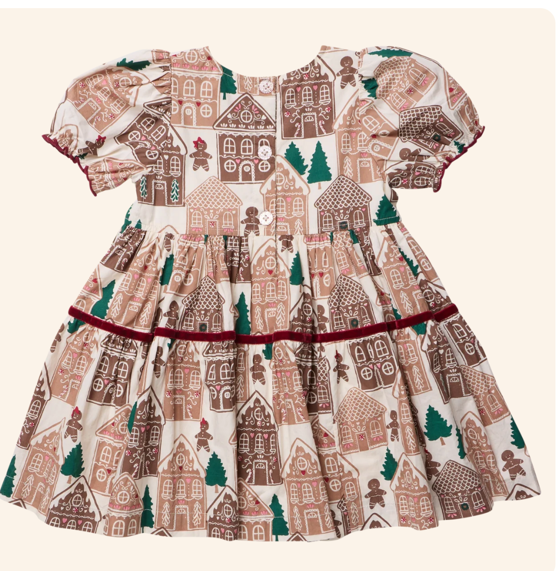 Girls Eliza Dress Gingerbread Houses