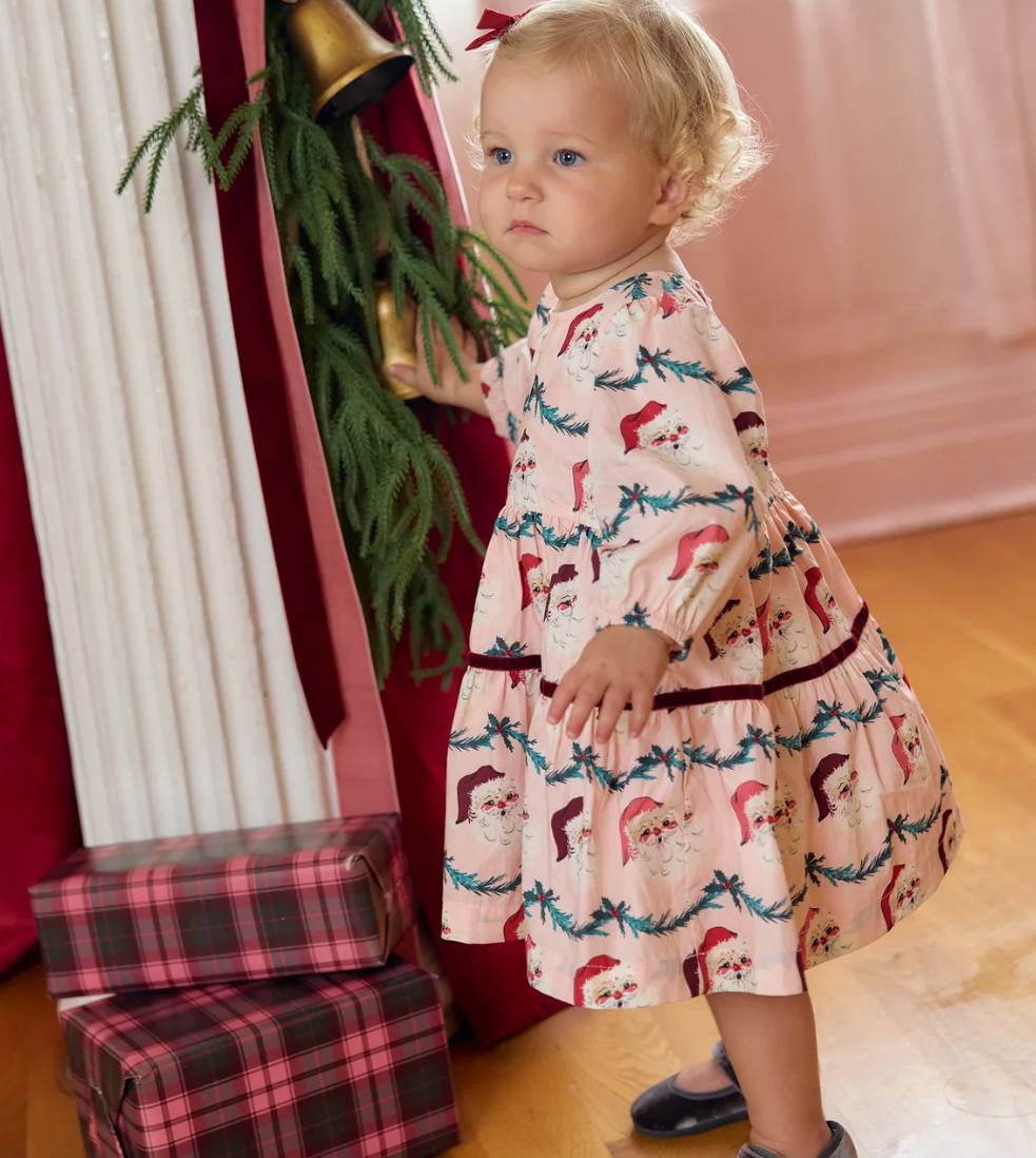Baby Girls Maribelle Dress Santa Garland