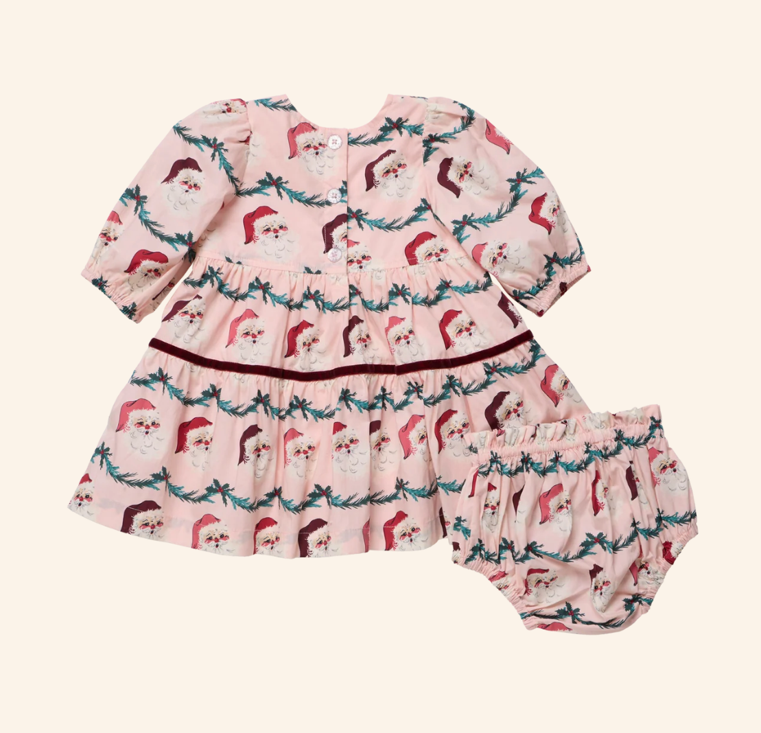 Baby Girls Maribelle Dress Santa Garland