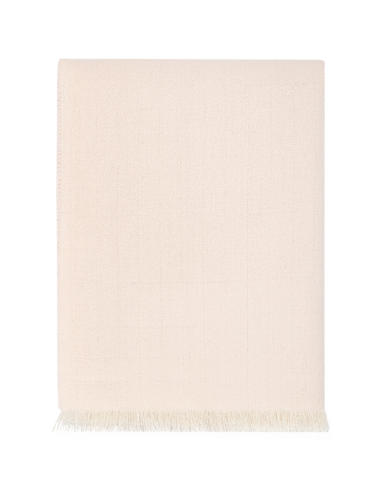 Herringbone Baby Alpaca Woven Blanket Light Pink