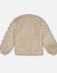 Faux Fur Coat Oyster Gray