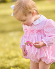 Smocked Natalie Bubble Pink Vinings