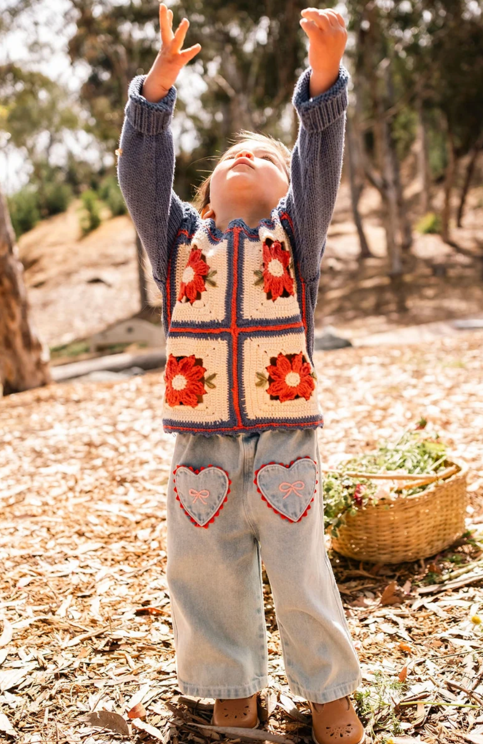 Wide Leg Pant in Denim Darling