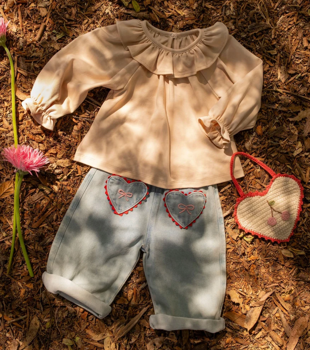 Wide Leg Pant in Denim Darling