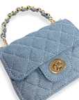 Sparkly Denim Quilted Purse