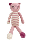 Sleeping Kitten in Blue- Plush Toy