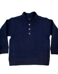 Lanier Boys Quilted Pullover - Navy