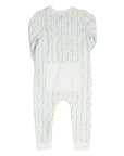 Blue Bunny Knit Zip up Pajamas