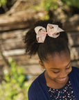 Fine Linen Bow Strip - Pinks