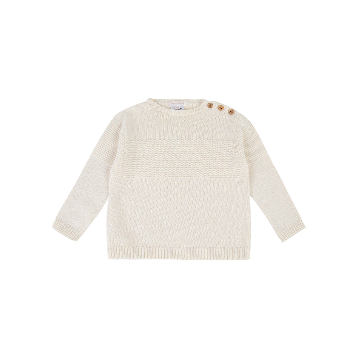White foam sweater