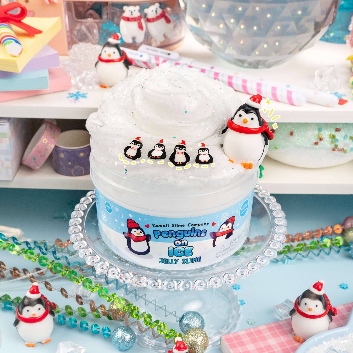 Penguins On Ice Jelly Signature Dome™ Slime