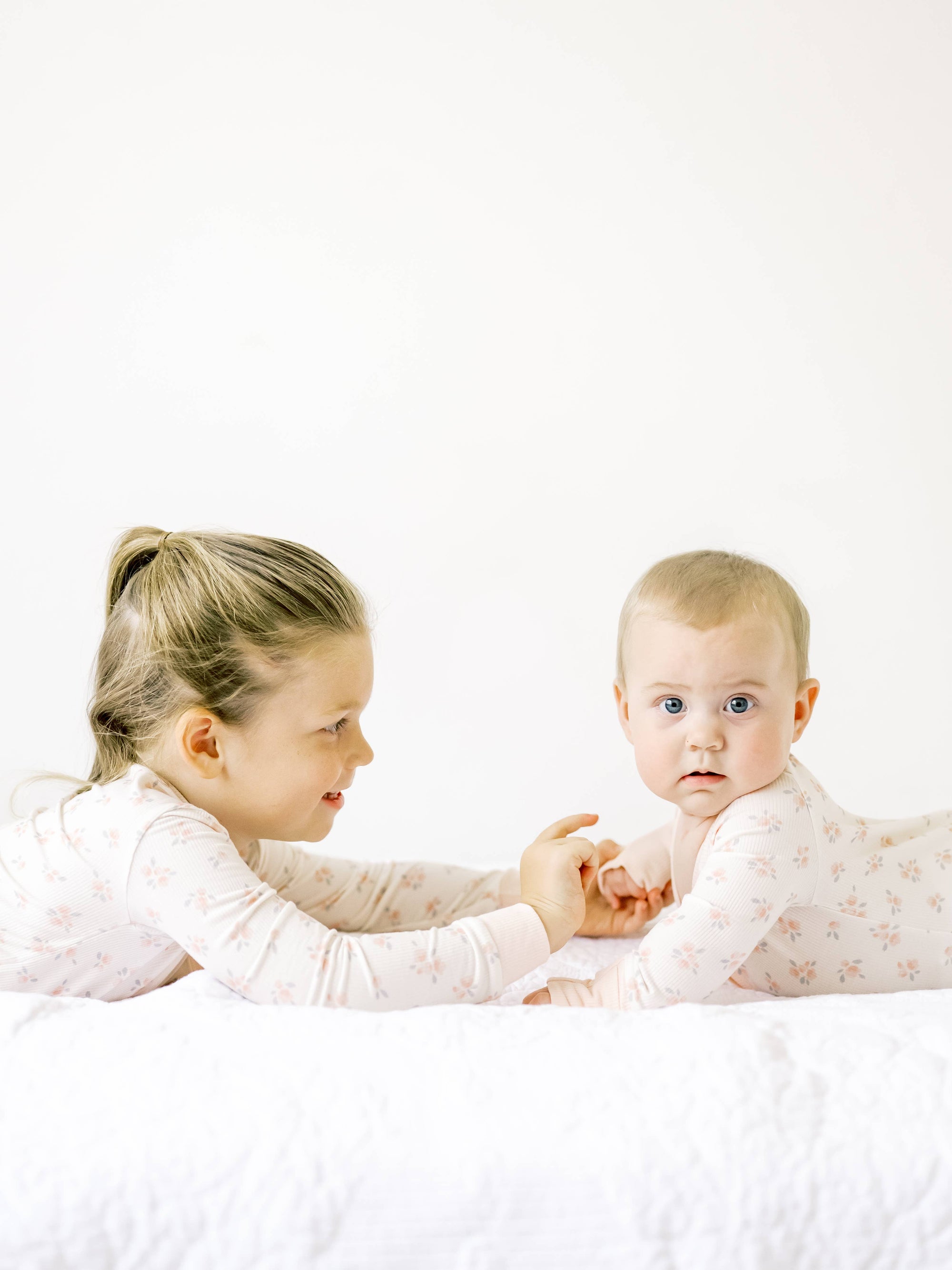 Ribbed Bamboo Convertible Romper in Ellie Floral