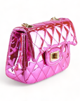 Crossbody Metallic Quilted Purse