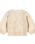 Lisa Floral Embroidered Baby Cardigan (Organic Cotton)