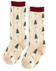 Tree Farm Scalloped Knee Socks