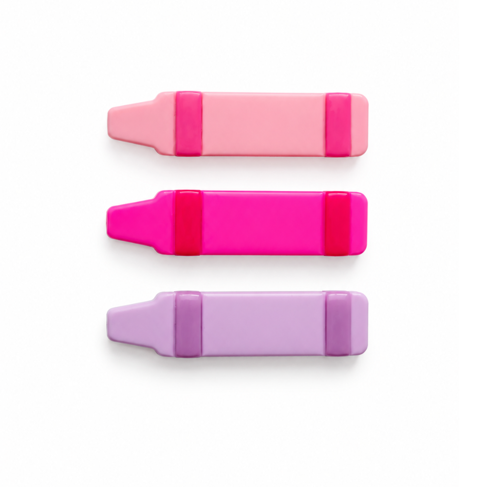 Crayon Acetate Clip Set