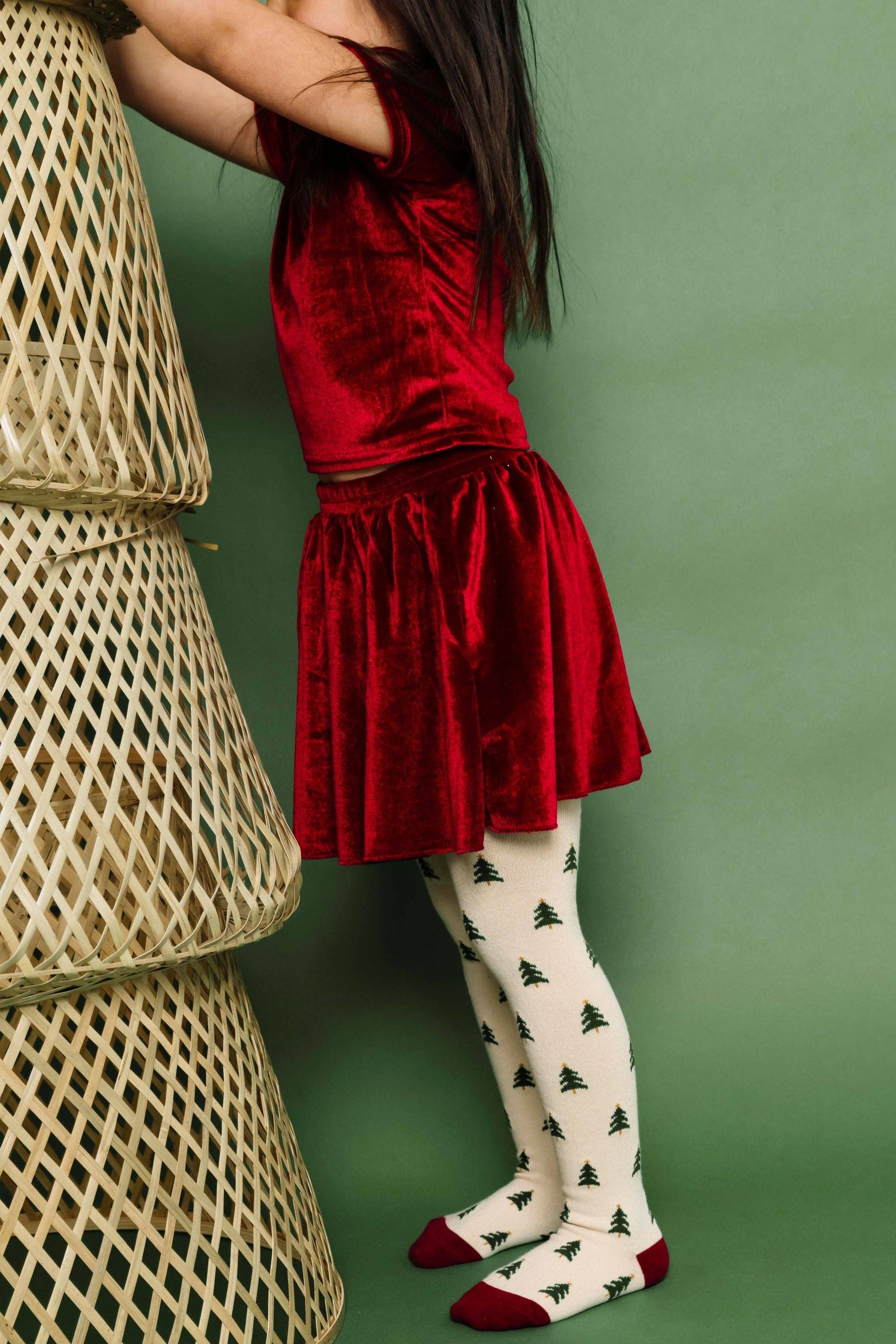 Tree Farm Knit Tights