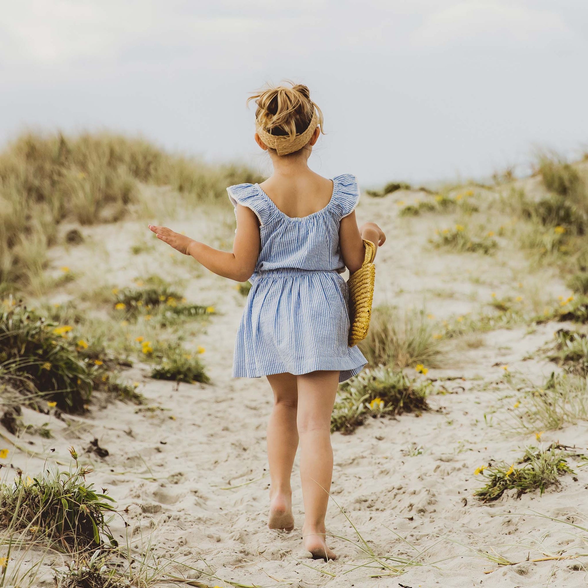 Cornflower Frilled Beach Dress