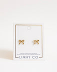 Screwback Stud Earrings - Sadie - Gold