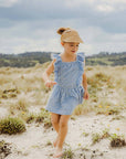 Cornflower Frilled Beach Dress