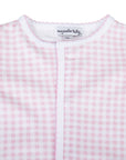 Mini Checks Footie - Pink