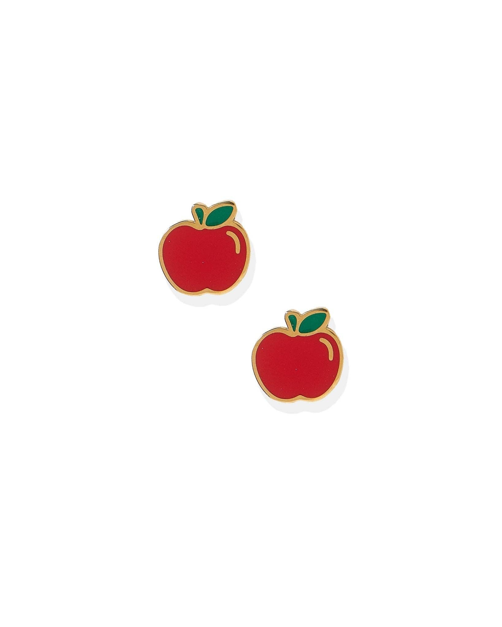 Screwback Stud Earrings - Teacher's Apple