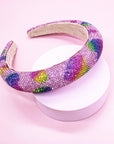 Kids Heart Headband - Padded Rhinestone Hair Band for Girls