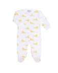 Blue Ducks Print Zipper Footie
