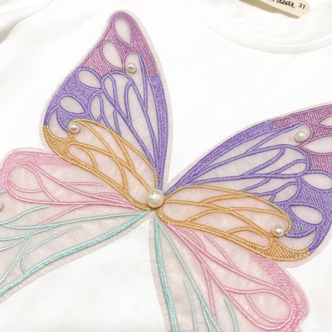 Butterfly Embroidery Tee