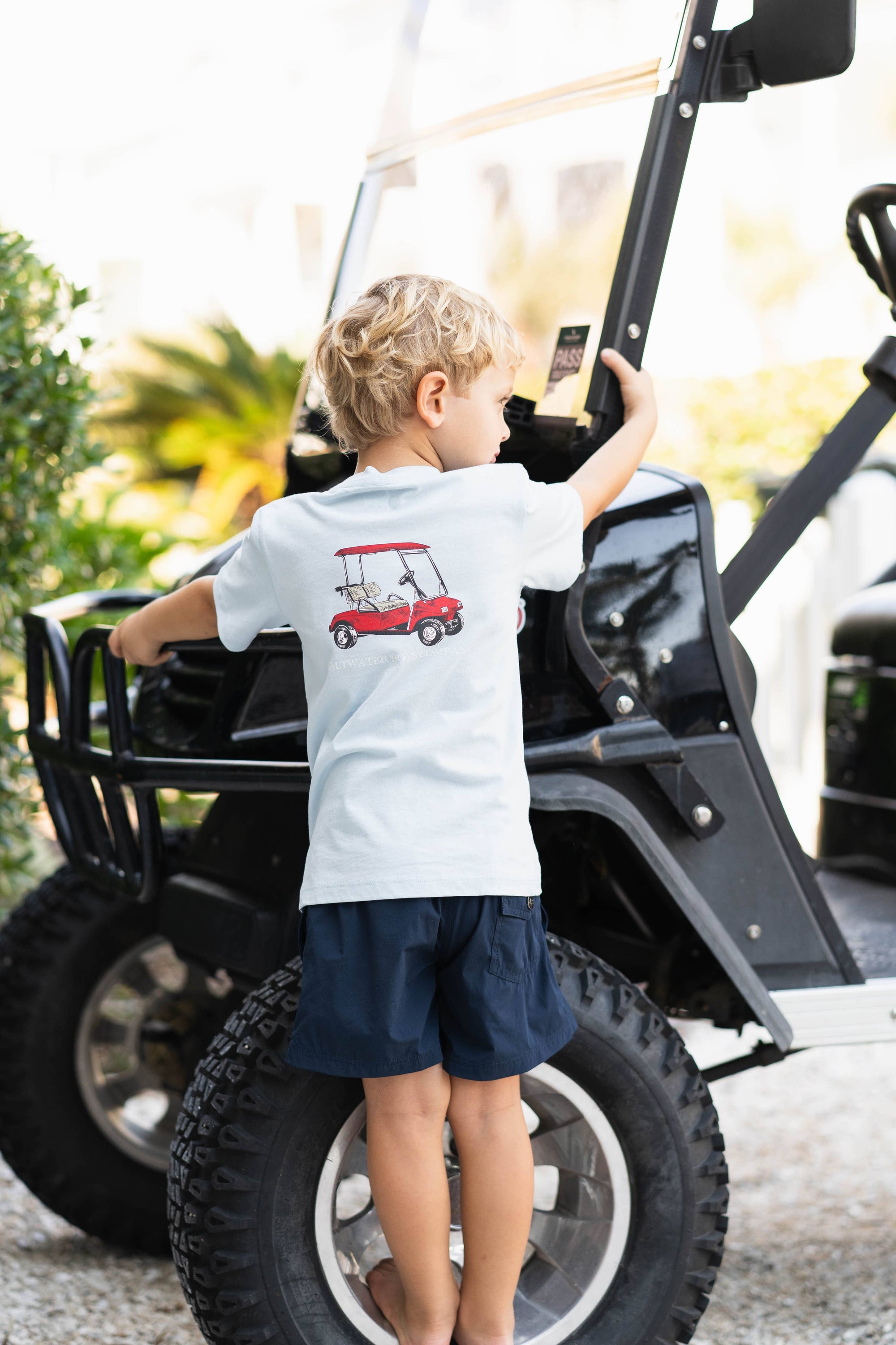 Red Golfcart Graphic Tee