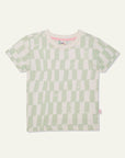 Recycled Cotton Checkered Kid T-shirt