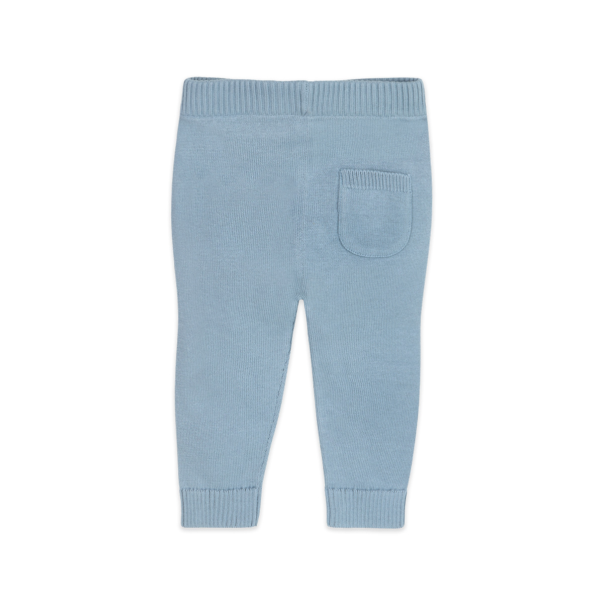 Pocket Sweater Knit Baby Legging Pants (Organic Cotton) Mineral Blue