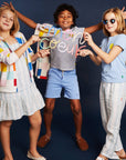 Linen Cabana Stripe Kid Pants
