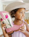 Screwback Stud Earrings - Tulip Cowgirl Boot
