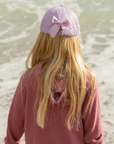 Rainbow Unicorn Bow Baseball Hat (Baby/Toddler, Youth)