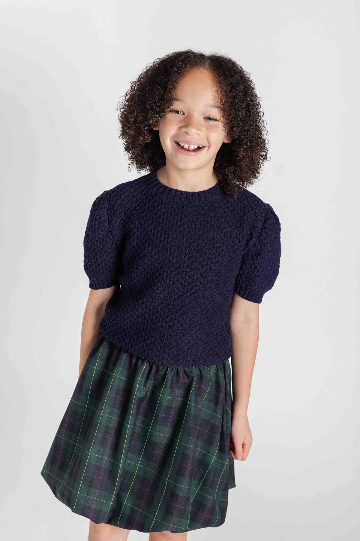 Plaid Bubble Skirt
