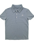 Banks Performance Polo - Blue/White Stripe