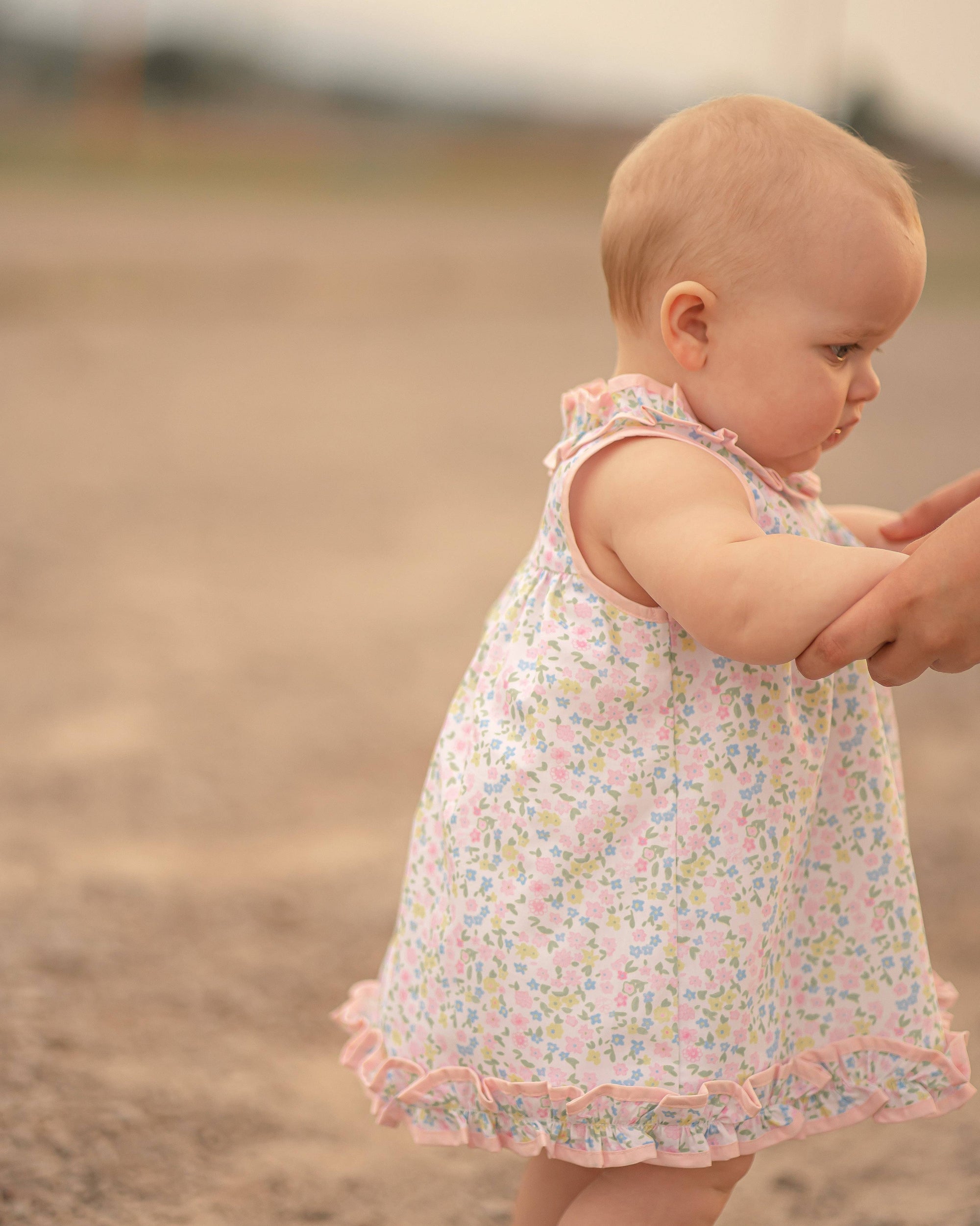 Spring Meadow: Roslyn Ruffle Dress with Bloomers