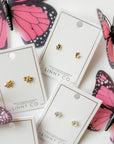 Screwback Stud Earrings - Lark Butterfly