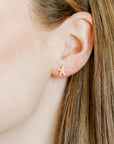 Screwback Stud Earrings - Starfish Gold