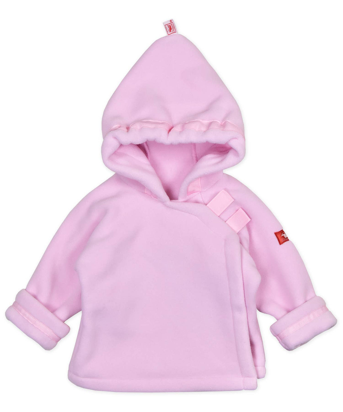Light Pink Warmplus Fleece Favorite Jacket Wrap Close