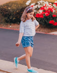 Kids Heart Headband - Padded Rhinestone Hair Band for Girls