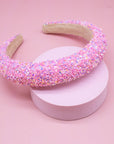 Kids Padded Headband - Chunky Sequin Hair Band